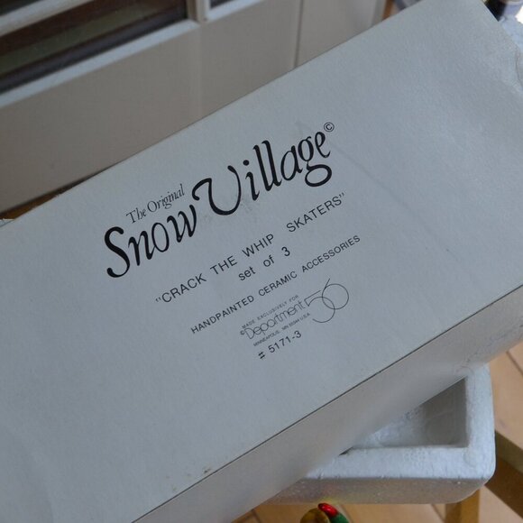 Dept 56 Department 56 Crack The Whip Skaters (set of 3)The Original Snow Village - Picture 9 of 9